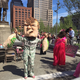 McCracken Dressed as Trump at today’s Public Square protest